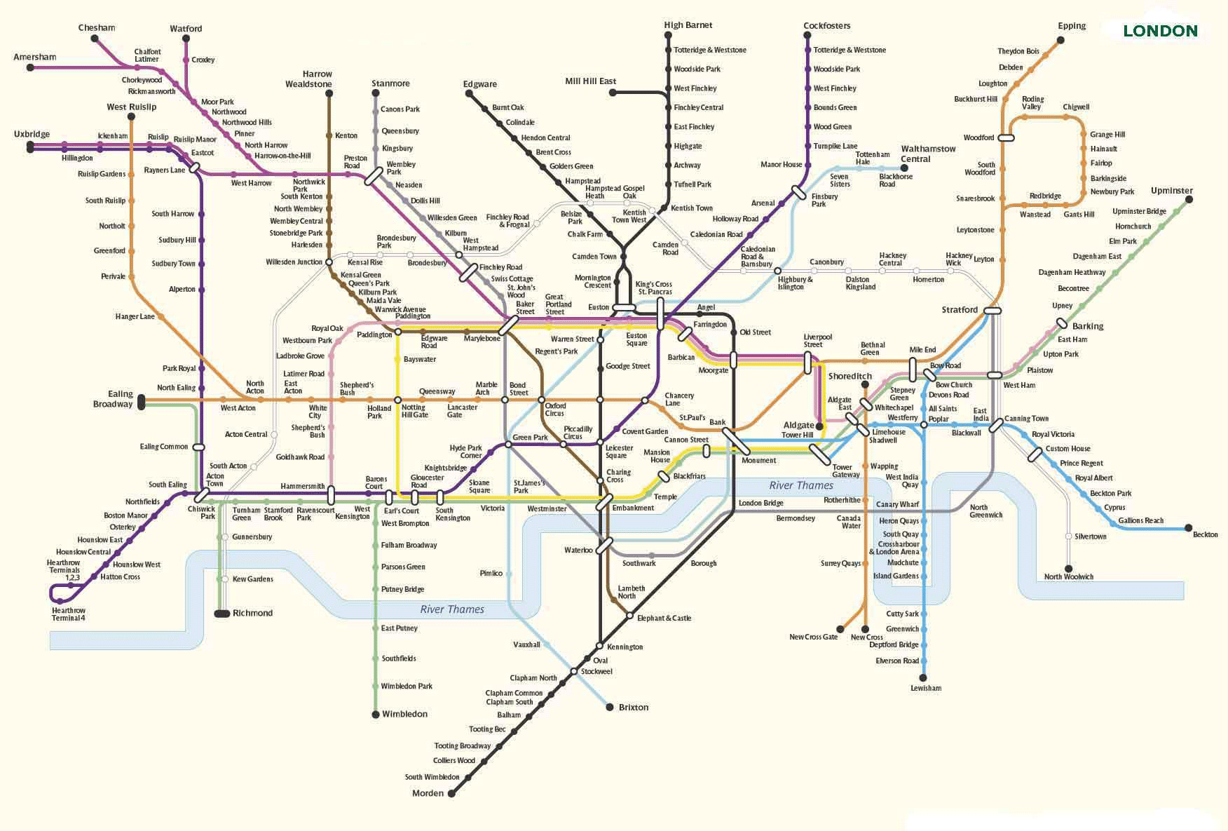 Американское метро схема